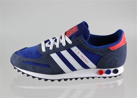 adidas la trainer red white blue|Adidas la trainer blue weave.